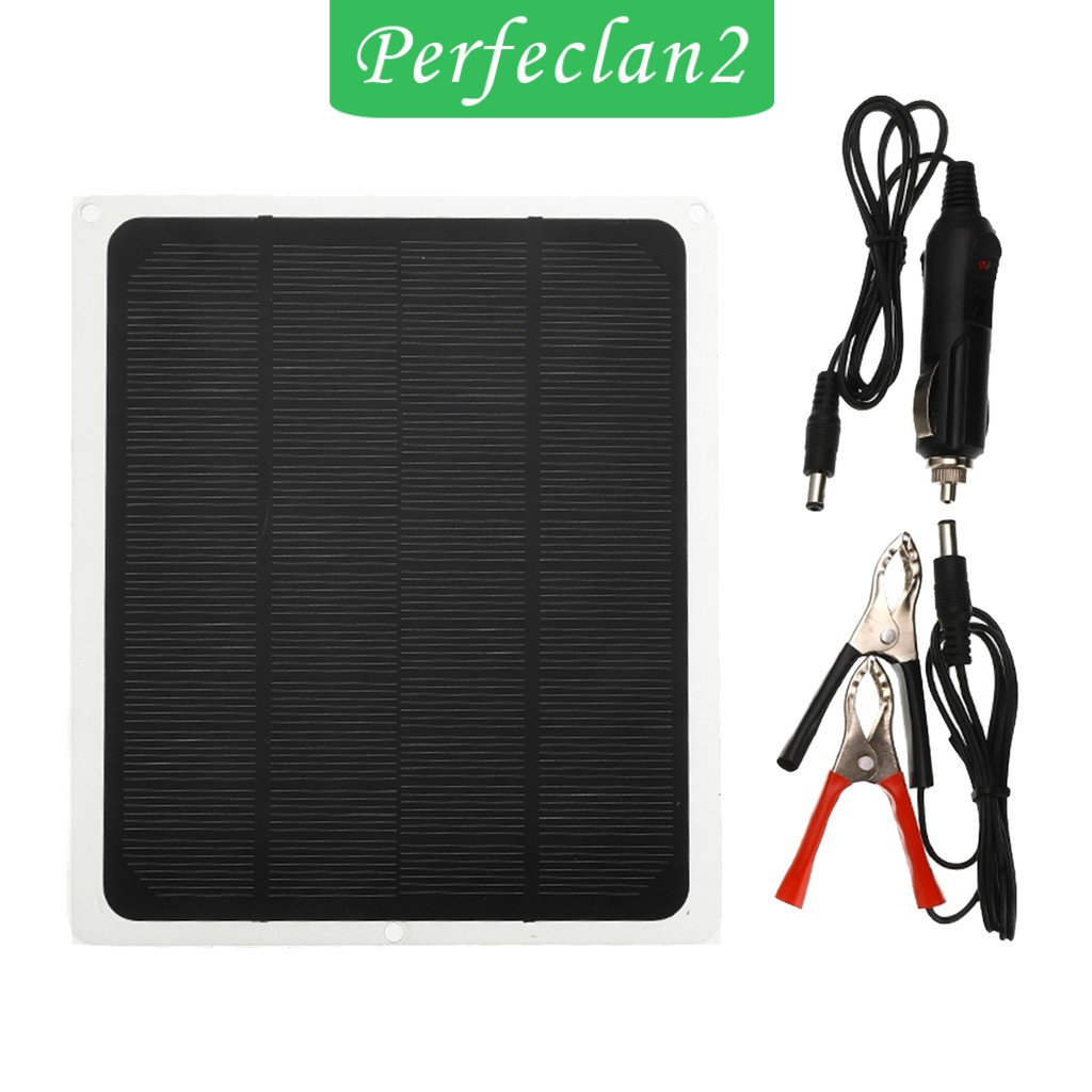 12V 20W Solar Panel Car Truck Boat Caravan Camping Travel Trickle Battery Charge