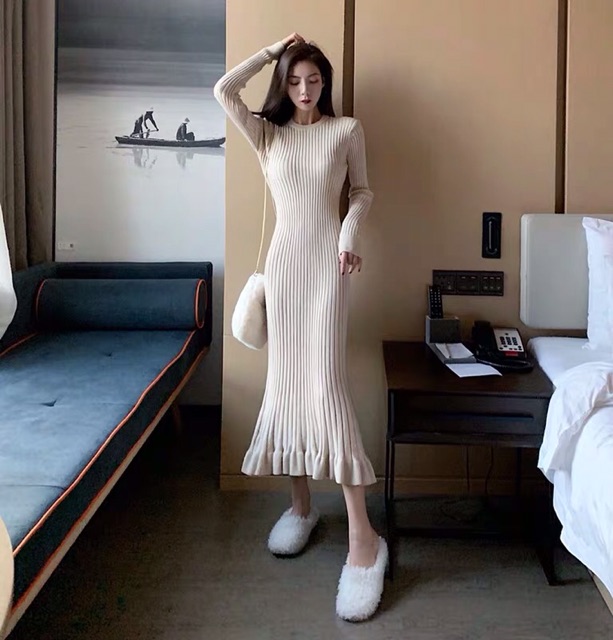 Đầm Len Maxi Đuôi Cá
