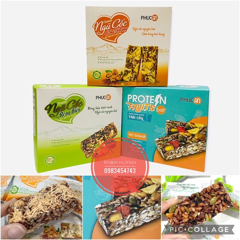 Thanh ngũ cốc gạo lứt Phúc An 110gr (thanh cơm gạo lức)