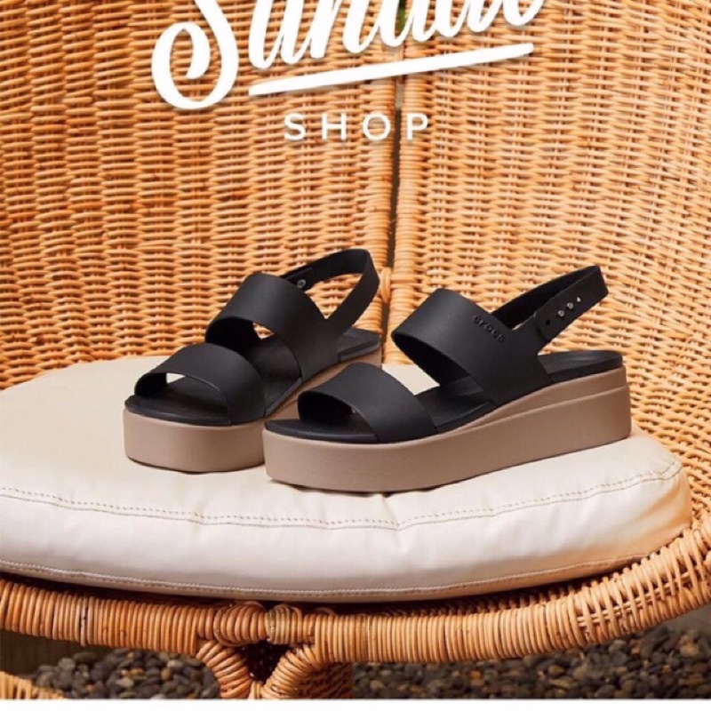 Giày Sandal Cross nữ đế xuồng Brooklyn siêu êm nhẹ chân cao 5 phân