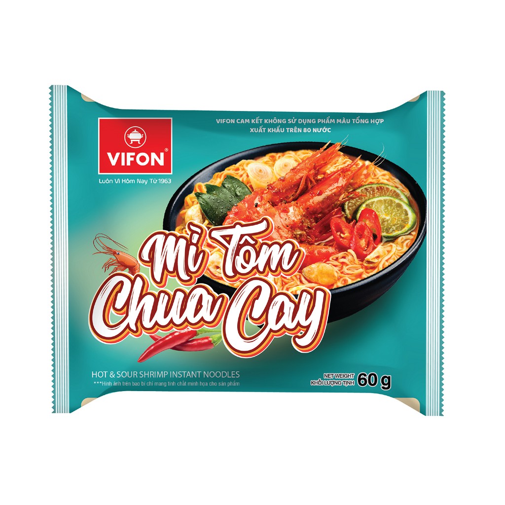 Thùng 30 Gói Mì Tôm Chua Cay VIFON 60g/gói | BigBuy360 - bigbuy360.vn