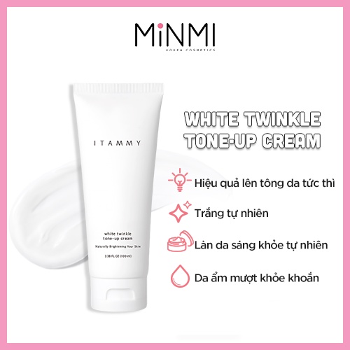 Kem tone-up trắng Itammy White Twinkle Tone-Up Cream