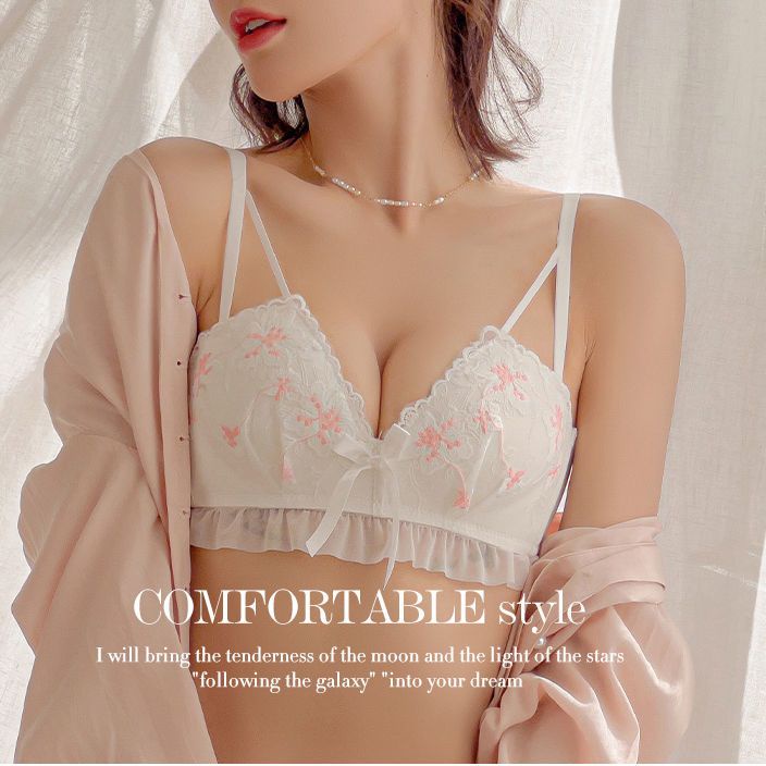 Áo Ngực Màu Trơn Không Gọng Thép Chống Chảy Xệ Phong Cách Mới Quyến Rũ Cho Nữ