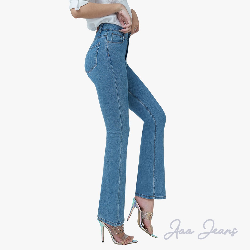 Quần Jean Nữ Ống Loe Lưng Cao Aaa Jeans | BigBuy360 - bigbuy360.vn