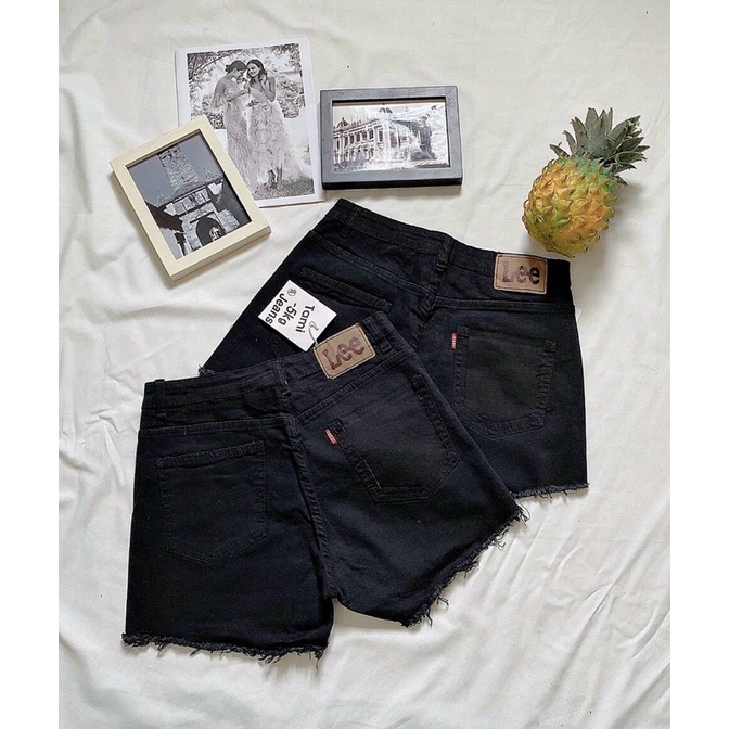 Quần Short Jean Nữ Bigsize Lưng Cao Từ 55kg Đến 80kg Đen Và Trắng Ms104153