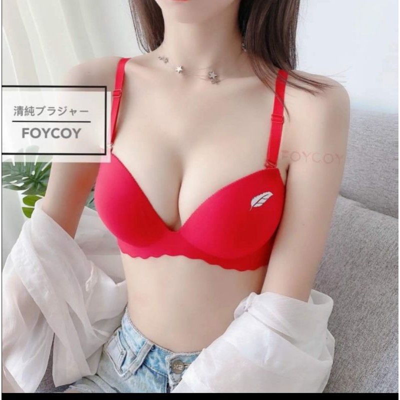 Áo Lót Su Nâng Ngực FOYCOY Hình Chiếc Lá Nâng Ngực Mút Dày 3.5Cm ❤freeship❤