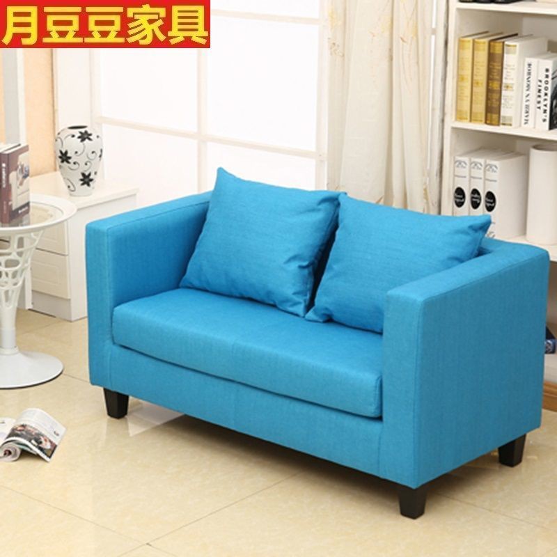 Ghế sofa nhỏ đôi giá rẻ căn hộ kiểu Bắc Âu gia đình nông thôn hiện đại đơn giản màu hồng dễ thương phòng ngủ công c