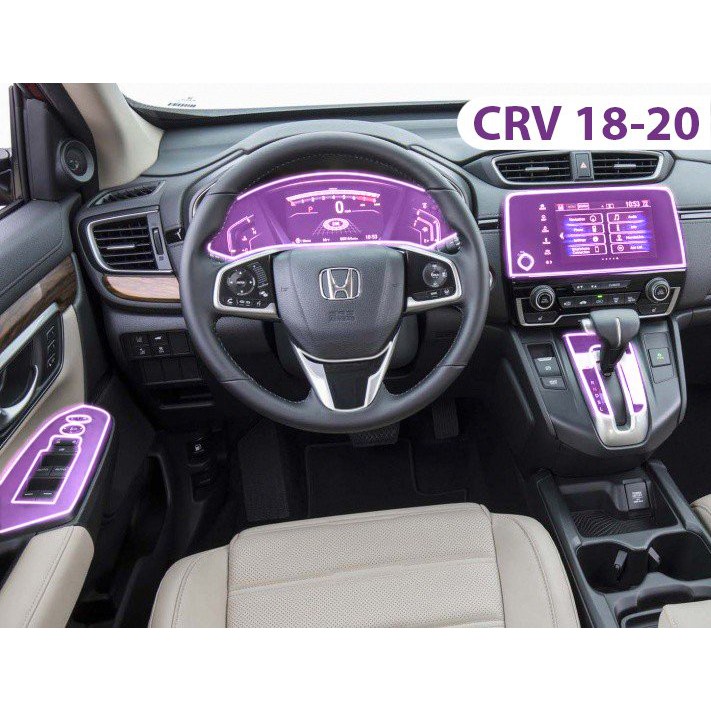 HONDA CRV [2018-20] : Film PPF dán Full bộ nội thất - AUTO6 - Chống xước, làm mờ các vết xước cũ, giữ độ bóng cho xe....