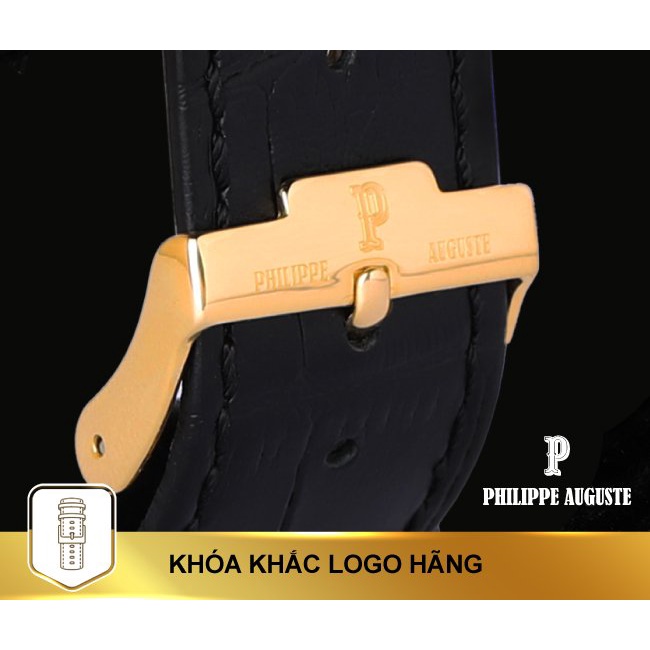 Đồng hồ nam Philippe Auguste PA5009C - Size mặt 39 mm