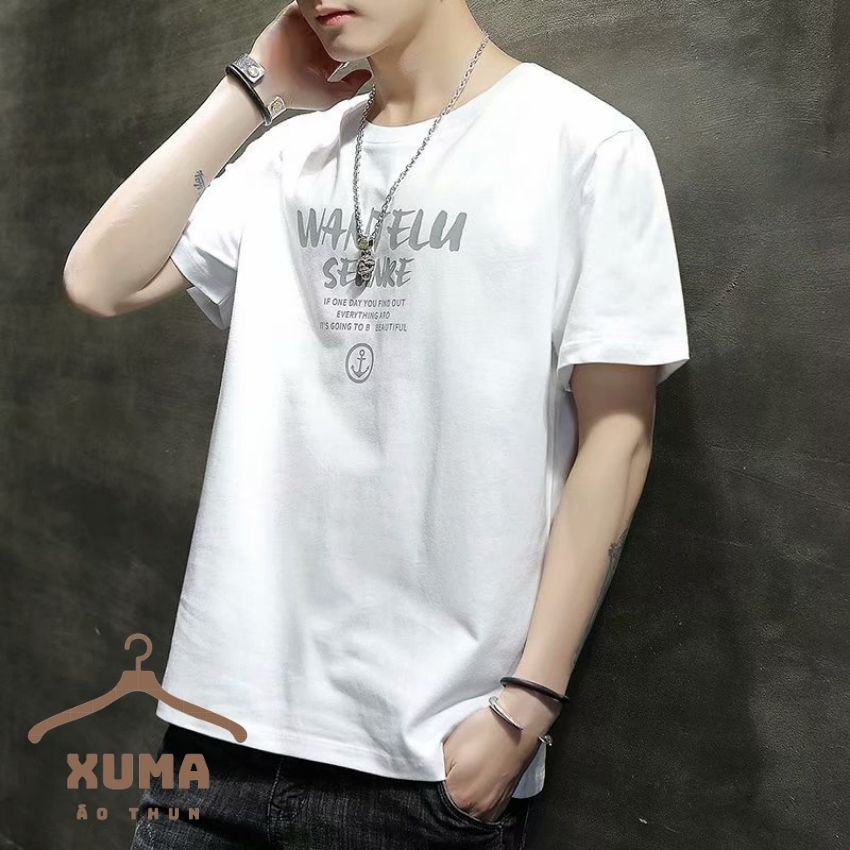 [ FREE SHIP ] Áo phông áo thun nam cổ tròn 4 chiều cotton trơn thun lạnh nhiều màu xuma