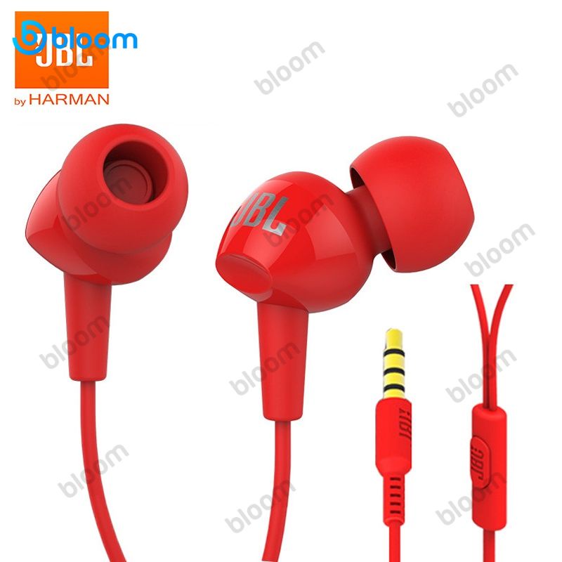 Original JBL C100SI Headphone 3.5mm Tai Nghe Stereo Có Dây Sâu Bass Trong-Tai Âm Nhạc Earbuds Thể Thao Tai Nghe Loa Ngoài với mic
