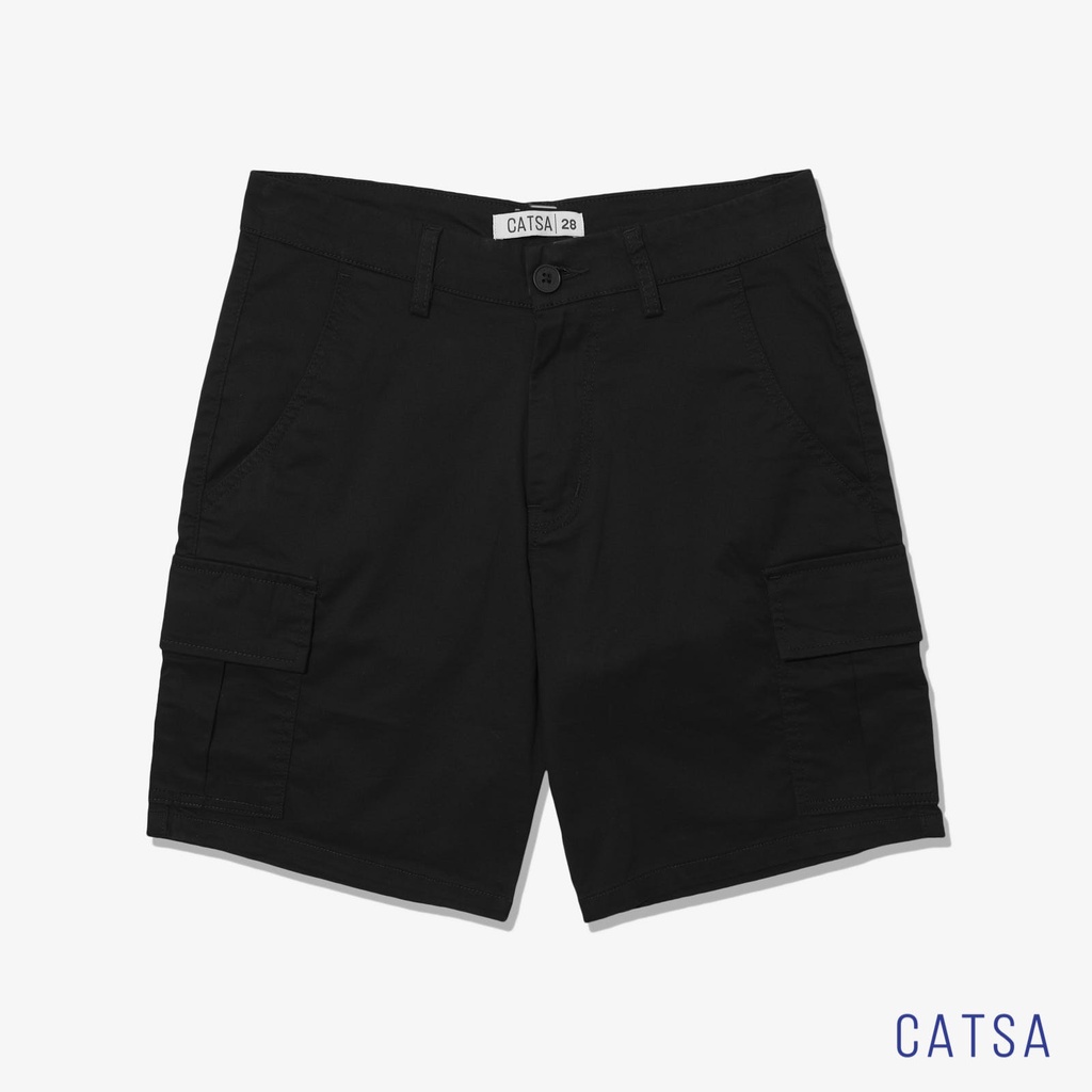 Quần lửng kaki túi hộp 4 màu CATSA chất liệu vải mặc thoải mái, thoáng mát, dễ vận động QSK073-74-75-76