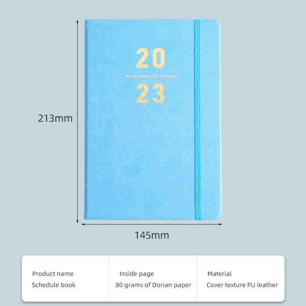 Sổ Ghi Chú Lập Kế Hoạch Hàng Ngày / Tuần / Hàng Tháng Phiên Bản Tiếng Anh AUGUSTINE A5 Agenda Mã 2023