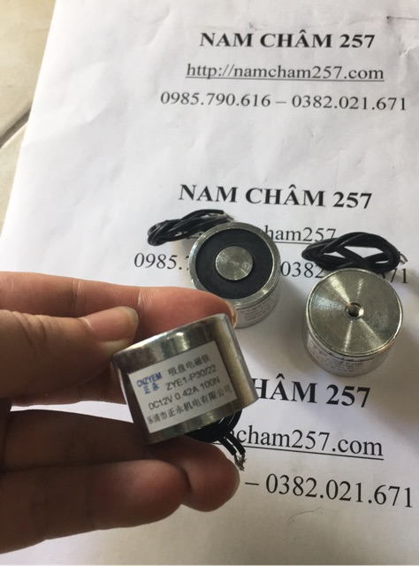 [Xả Kho] Nam châm điện 100N 10kg, Nam châm điện 12v,24v