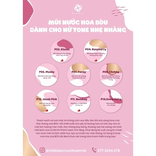[NƯỚC HOA BÒU] Tinh dầu nước hoa lăn 5ml