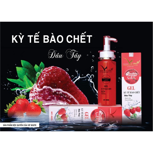 Tẩy tbc dâu tây Vip White ( body + face)