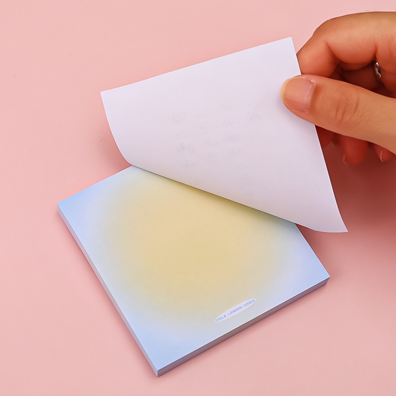 Set 50 tờ giấy note ghi chú có keo dán màu Gradient đơn giản dễ dùng