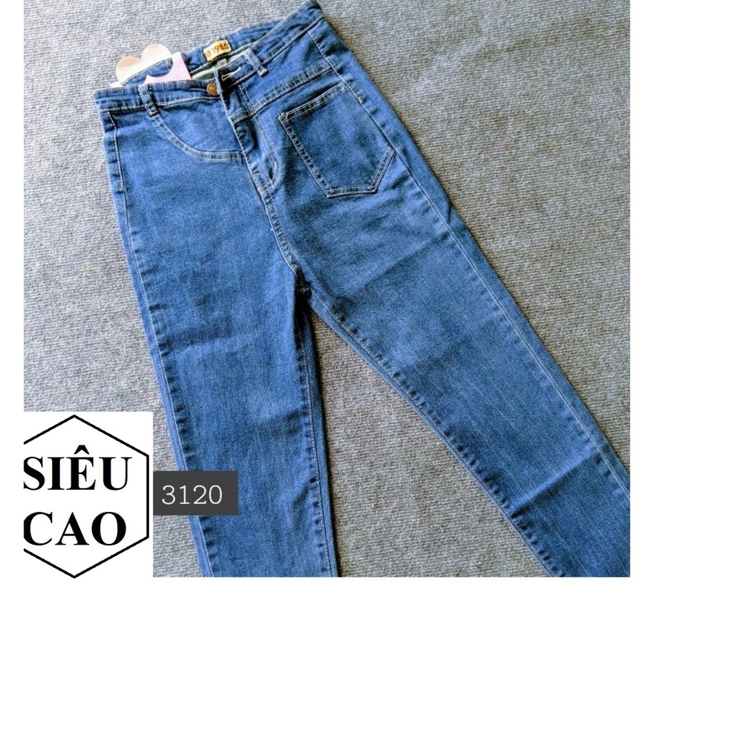 Quần jean nữ LƯNG SIÊU CAO - hình thật và có size đại TG-10D21-3