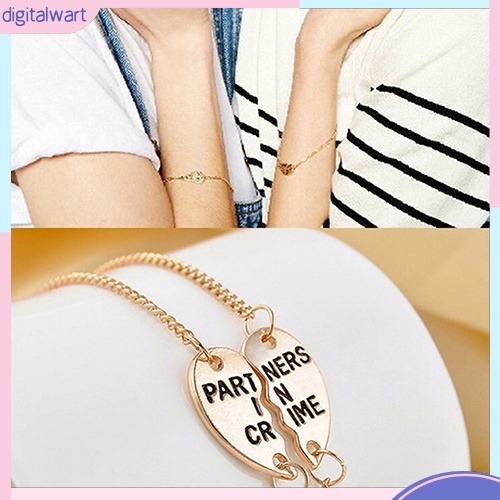 Set 2 Dây Đeo Tay Đôi Khắc Chữ Ý Nghĩa Dùng Làm Quà Tặng Bạn Thân