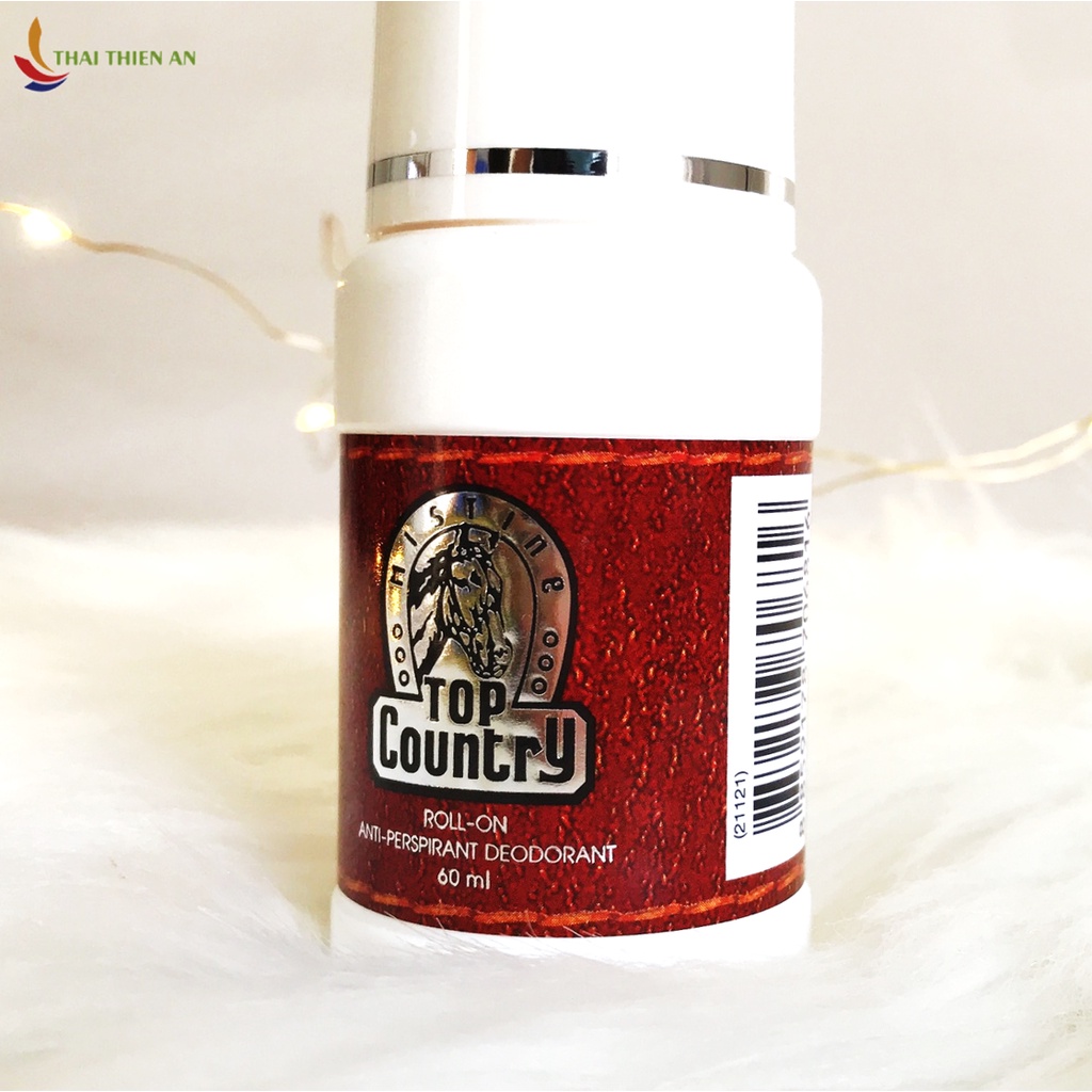 Lăn khử mùi cơ thể hương nước hoa cổ điển TOP COUNTRY Thái Lan 60ml - chai