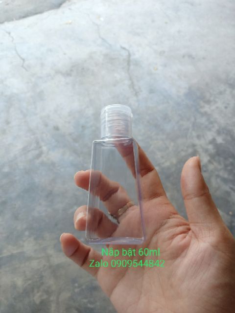 [Giá tốt] Chai nhựa nắp bật 60ml, 100ml