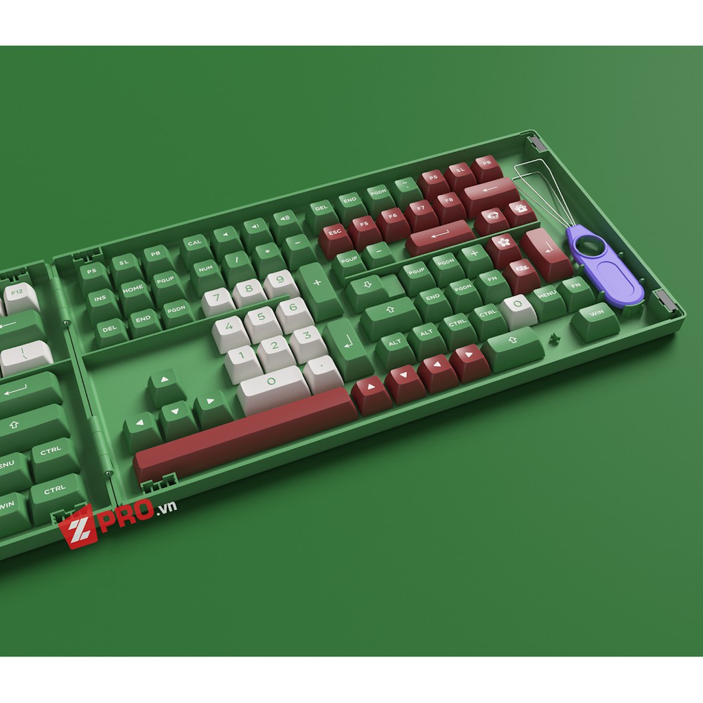 Bộ Keycap AKKO Matcha Red Bean 158 Keys