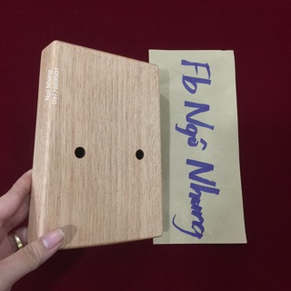 (Có video test) Đàn Kalimba Yael 17 phím gỗ Thông (Cỏ ba lá)