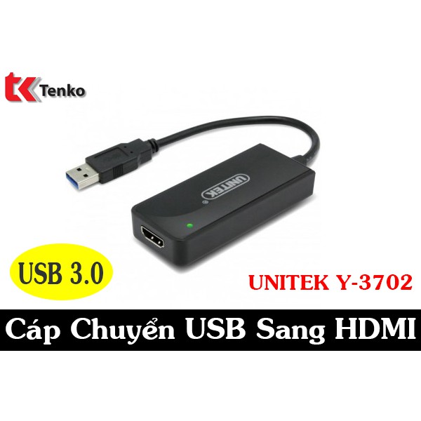 Cáp Chuyển USB 3.0 Sang HDMI UNITEK Y-3702