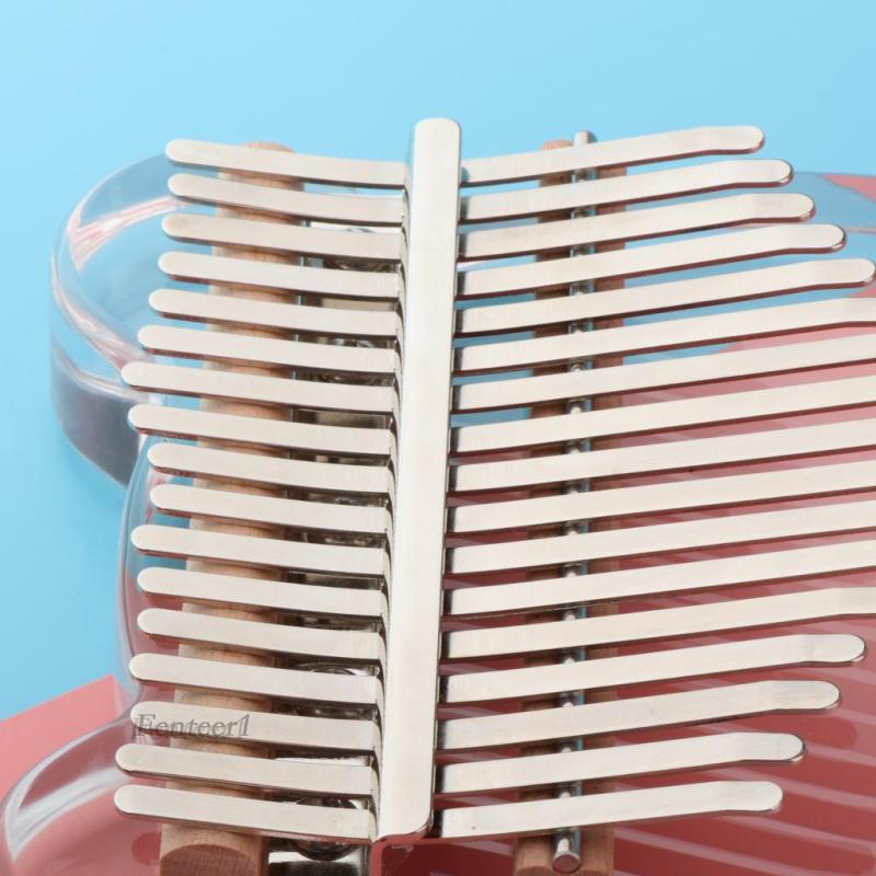 Đàn Kalimba 17 Phím Bằng Acrylic Trong Suốt Kèm Búa Điều Chỉnh