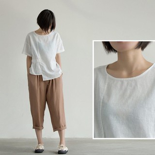 QUẦN LỬNG LINEN NÂU