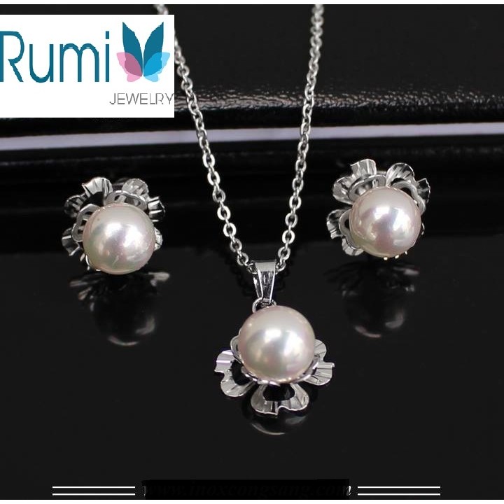 Bộ dây chuyền ngọc trai