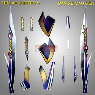 Tem xe máy Yamaha Jupiter V LOẠI TỐT như zin - MÀU ĐEN