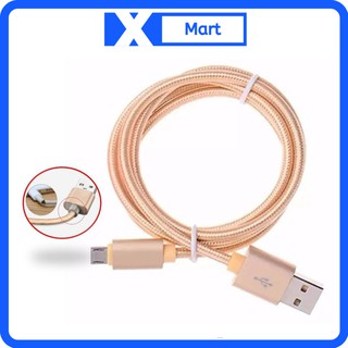 Cáp sạc nhanh 2A dây dù giá rẻ - Dây sạc điện thoại sạc nhanh dài 2 mét