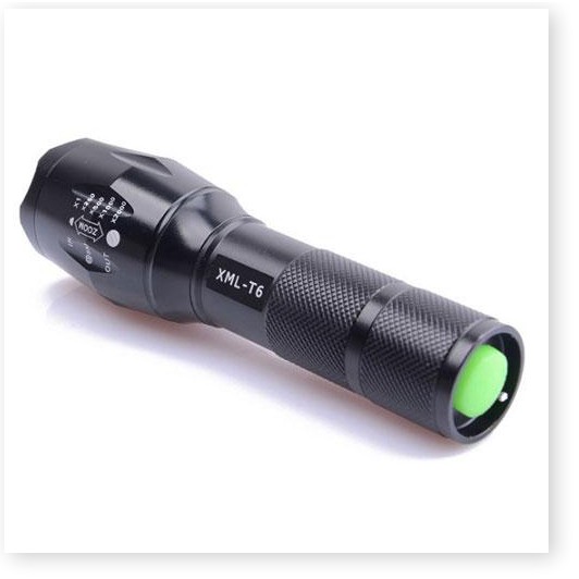 Đèn pin Police XML T6 mới 100% siêu sáng với 5 chế độ sáng khác nhau - Kèm Pin Sạc + Bộ Sạc Đơn + Bộ lắp pin nhỏ + Ống n