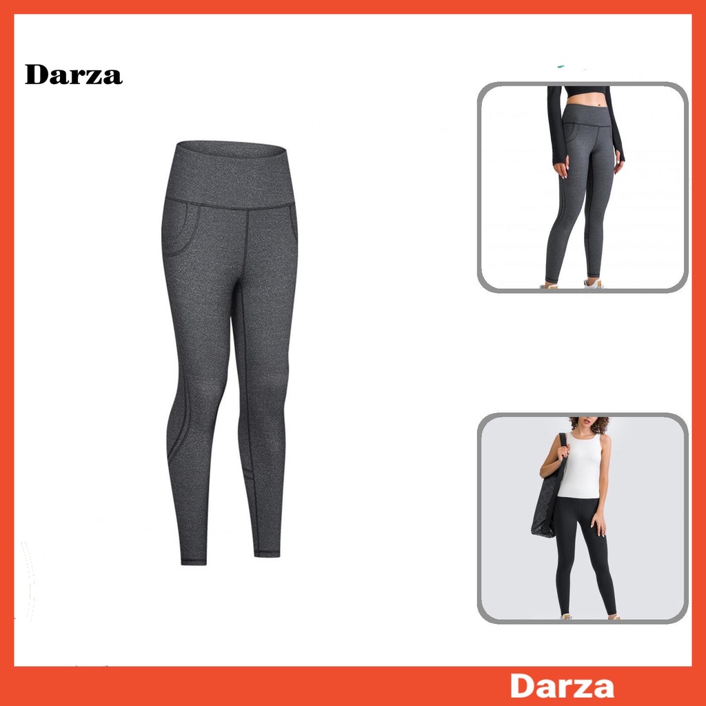 Quần legging tập thể dục ôm dáng thoáng khí nhanh khô bằng nylon che bụng không có tác dụng định hình dáng người cho nữ