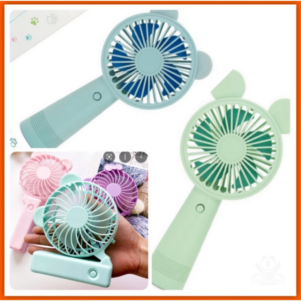 Quạt sạc tích điện mini cầm tay tai thỏ