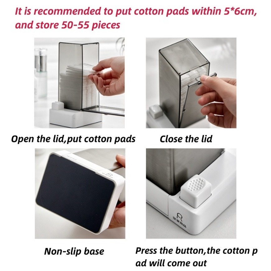 Hộp Đựng Bông Cotton Tự Động Chống Thấm Nước
