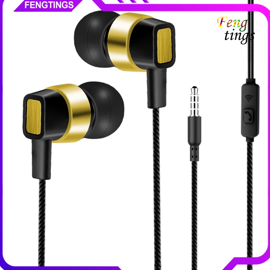 Tai Nghe Nhét Tai Siêu Trầm Đầu Cắm 3.5mm Có Micro Tiện Dụng