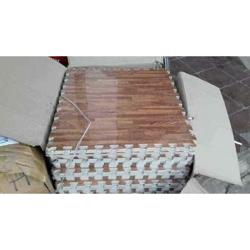 Xốp trải sàn vân gỗ dầy 1cm kích thước rộng 60 dài 60 cm