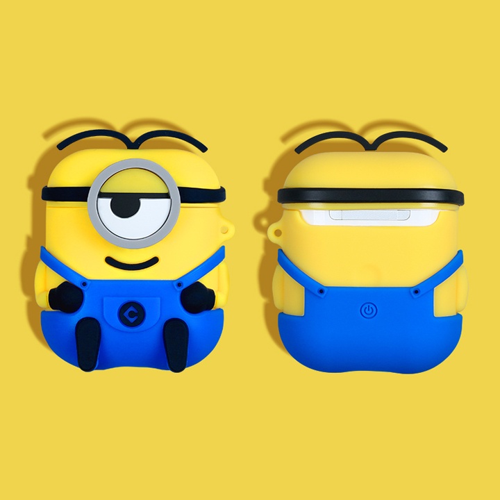 Case Airpods 1/2/3/Pro hình Minion, Ốp Airpods ngộ nghĩnh - Mã TZAP367