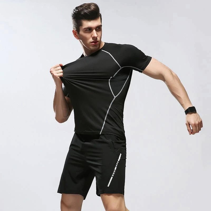 Quần Short Thể Thao Nam BBS WEAR co giãn - Sọt đùi kết hợp tập GYM - chơi thể thao ngày hè - PRO COMBAT ( Đen - S01 )