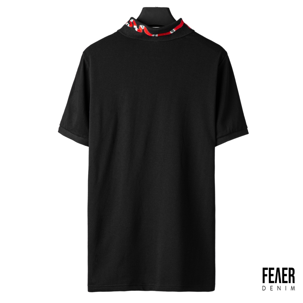 Áo polo nam FEAER DENIM chất thoáng khi co dãn vải cotton EMBROIDERED COLLAR