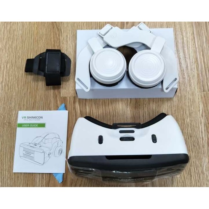 Kính 3D VR Shinecon G06e có headphone + tặng tay cầm chơi game bluetooth 3.0 | BigBuy360 - bigbuy360.vn