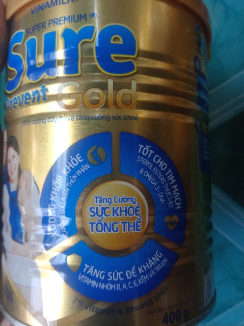 Sữa bột Vinamilk sureprevent 400gr