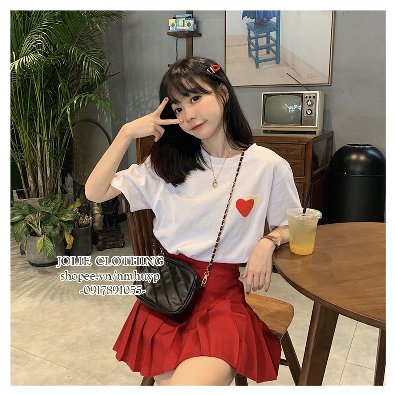 Joliecloset Hot Chân Váy Xếp ly Kaki màu Chữ A Dáng ngắn Váy Thiết Kế xếp ly | BigBuy360 - bigbuy360.vn