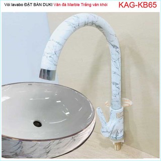 Vòi chậu rửa vân đá marble Duki KAG-KB65, vòi lạnh marble thủ công cao cấp cao