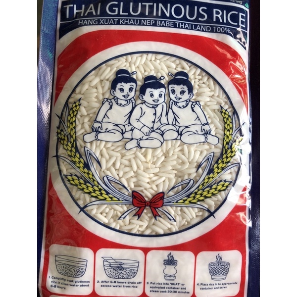 Gạo nếp Thái Lan gói 1kg loại 1 thơm ngon