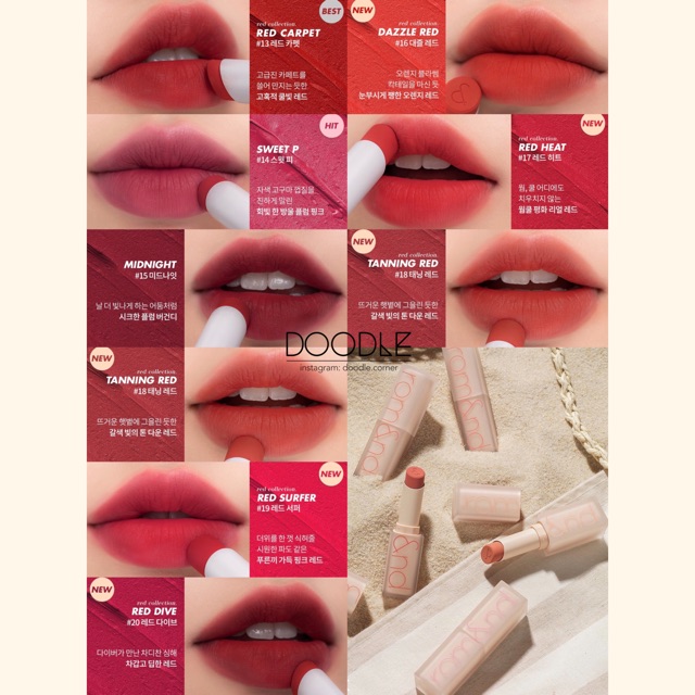 [Mẫu Mới] Son thỏi lì Romand Zero Matte Lipstick New Nude Collection 2020 (Có Sẵn)