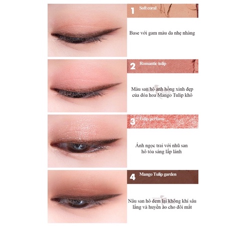 Bảng Phấn Mắt 4 Ô Màu Siêu Xinh Romand Better Than Eyes 6.5g