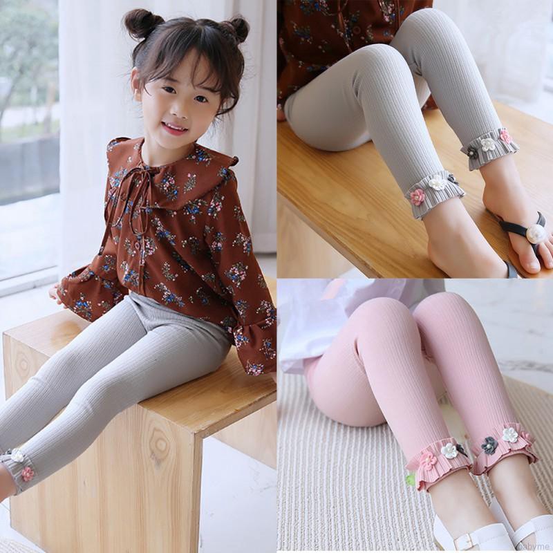 Quần legging in họa tiết hoa dành cho bé gái